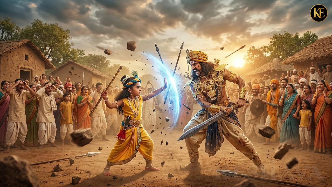 गोकुल में महायुद्ध! बाल कान्हा ने दिव्य कवच से रोका कंस का जानलेवा वार | YMKN | Shree Krishan leela