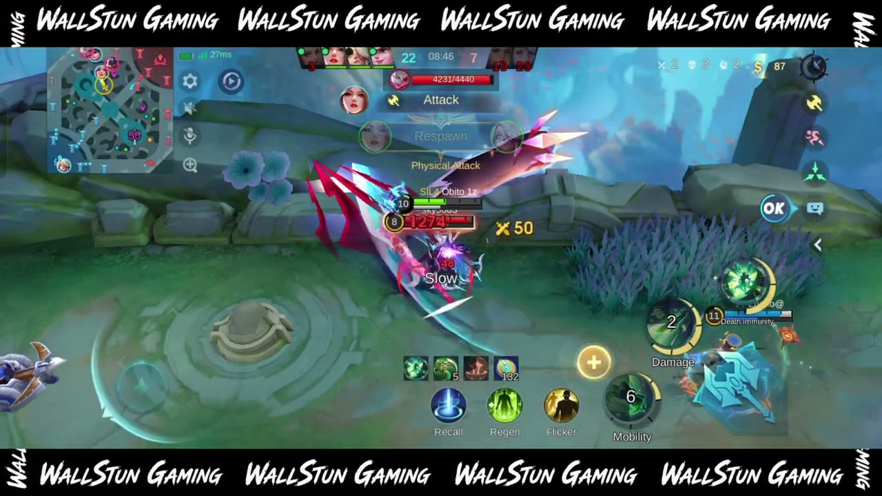 ARGUS = DEATH IMMUNITY 💀 | 1v5 Maniac + Best Build 2026 | WallStun Gaming #mobilelegends #viral 
