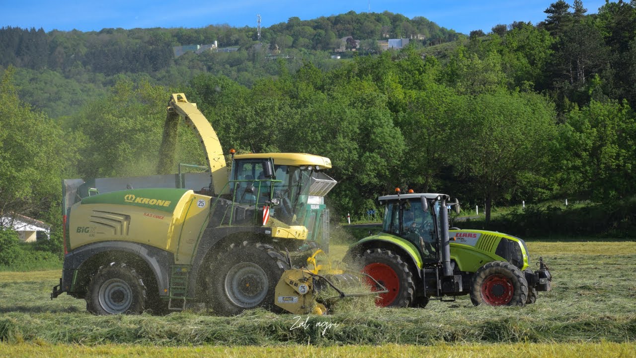 🇫🇷 KRONE BIG X 630 À L'ENSILAGE D'HERBE !!