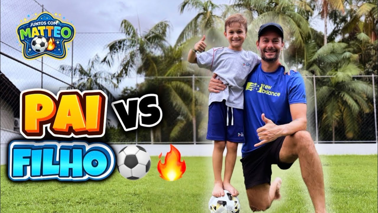 Matteo vs Papai no Desafio do Travessão ⚽🔥 Quem Acertou Primeiro? 😱