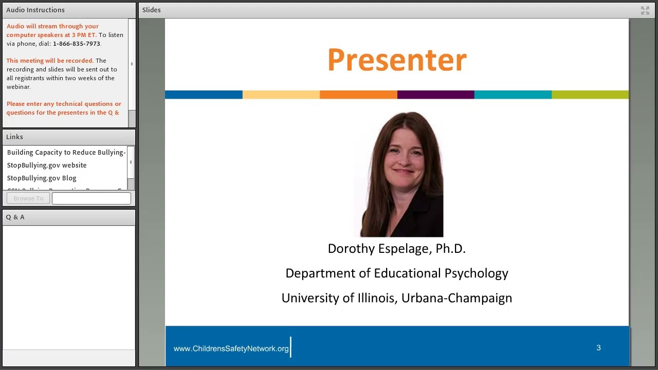 Connections Between Bullying and Other Types of Violence - March 23, 2015