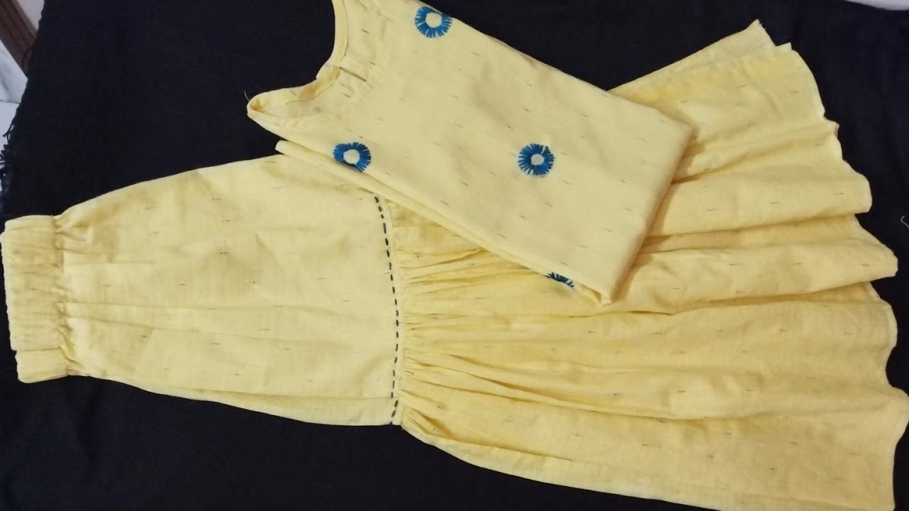 Simple baby girl dress for 7 to 8 years full tutorial for beginners