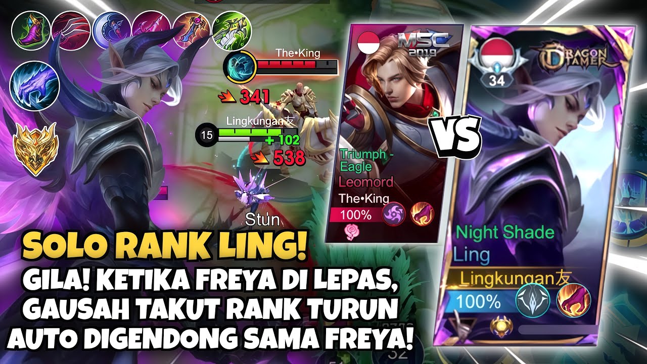 Hampir Ga Dikasih Kill Sama Sekali! DiGendong Freya Sampe Menang! - Mobile Legends