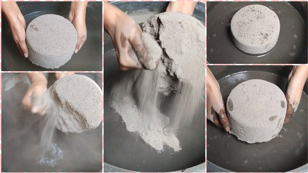 ASMR|Fresh Pure Sand Cement Soft Silky 🙀Smooth Crumbling 🤤
