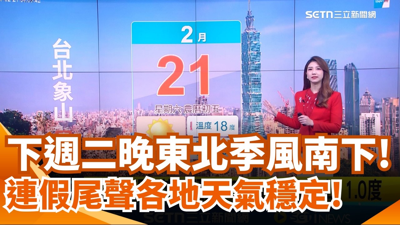輻射冷卻加成! 西部空曠區晨夜探10-12度 下週二晚東北季風南下! 北.東轉涼有雨｜三立新聞網 SETN.com