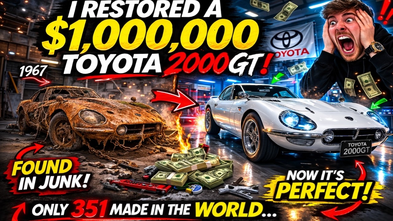 Abandoned 1967 Toyota 2000GT Full Restoration - Satisfying ASMR | From Rust to $1000000 Legend