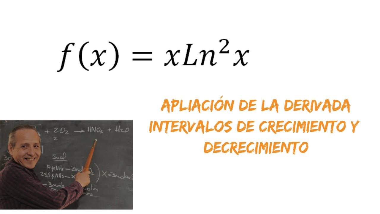 Aplicación de la Derivada Intervalos de Crecimiento y Decrecimiento