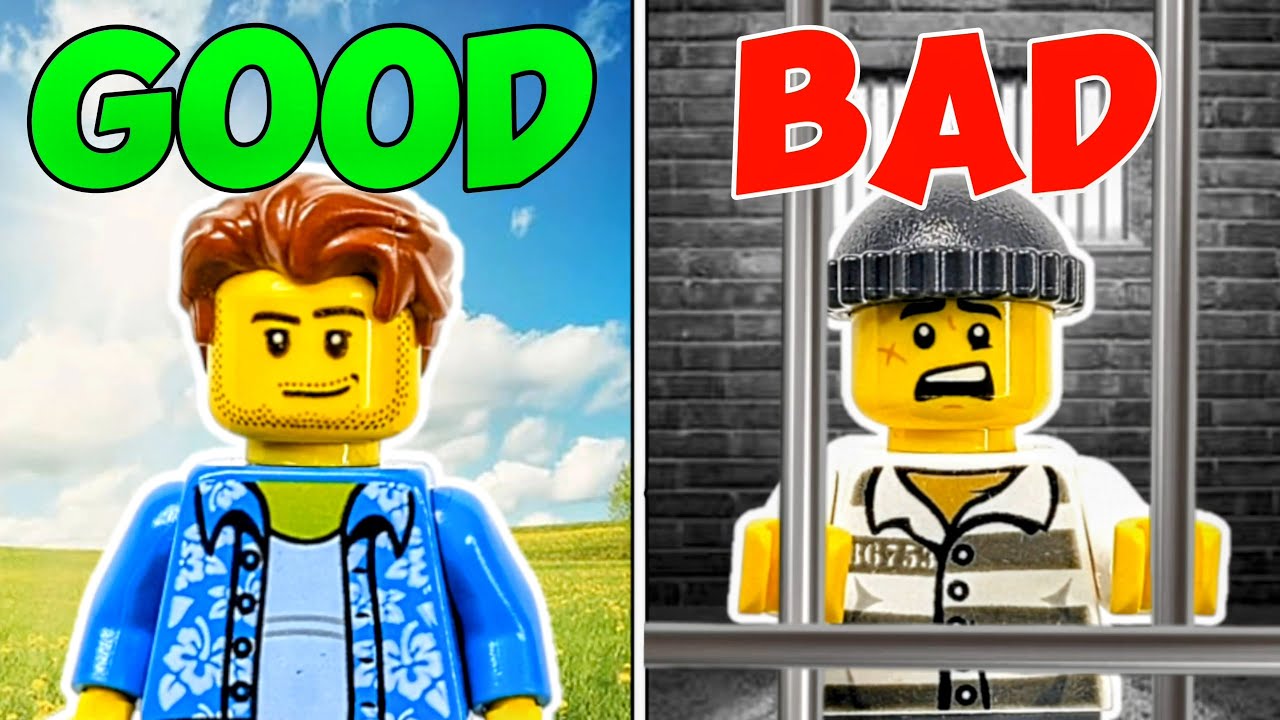 I Built The Life of a GOOD vs BAD Lego Minifigure...