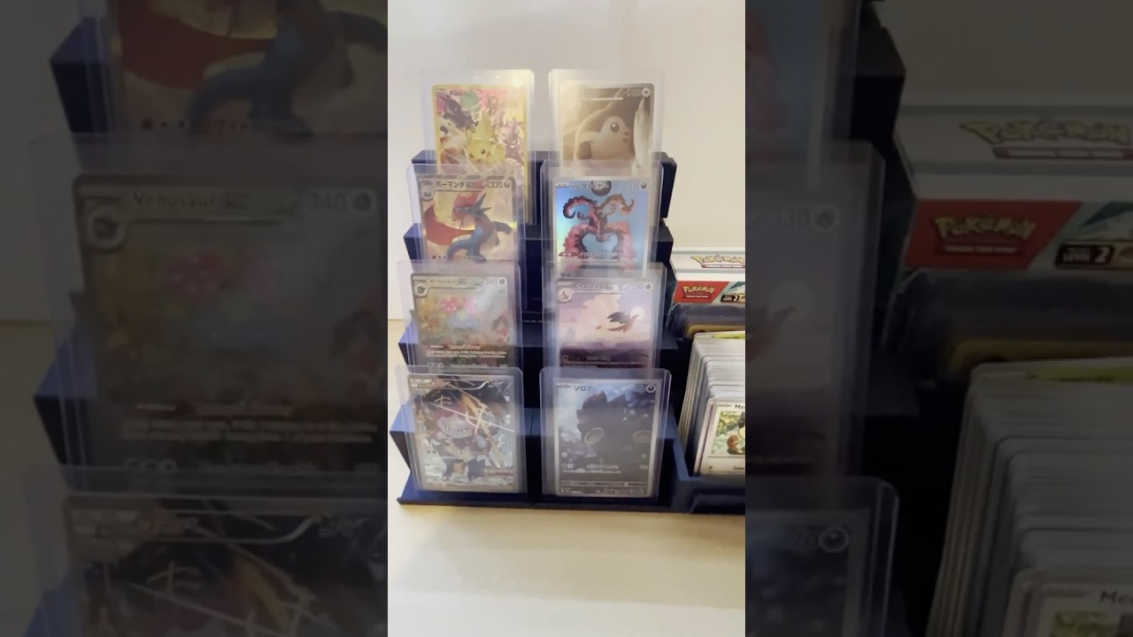 I made a modular display system for my Pokemon collection! #pokemon #displaystand #collection