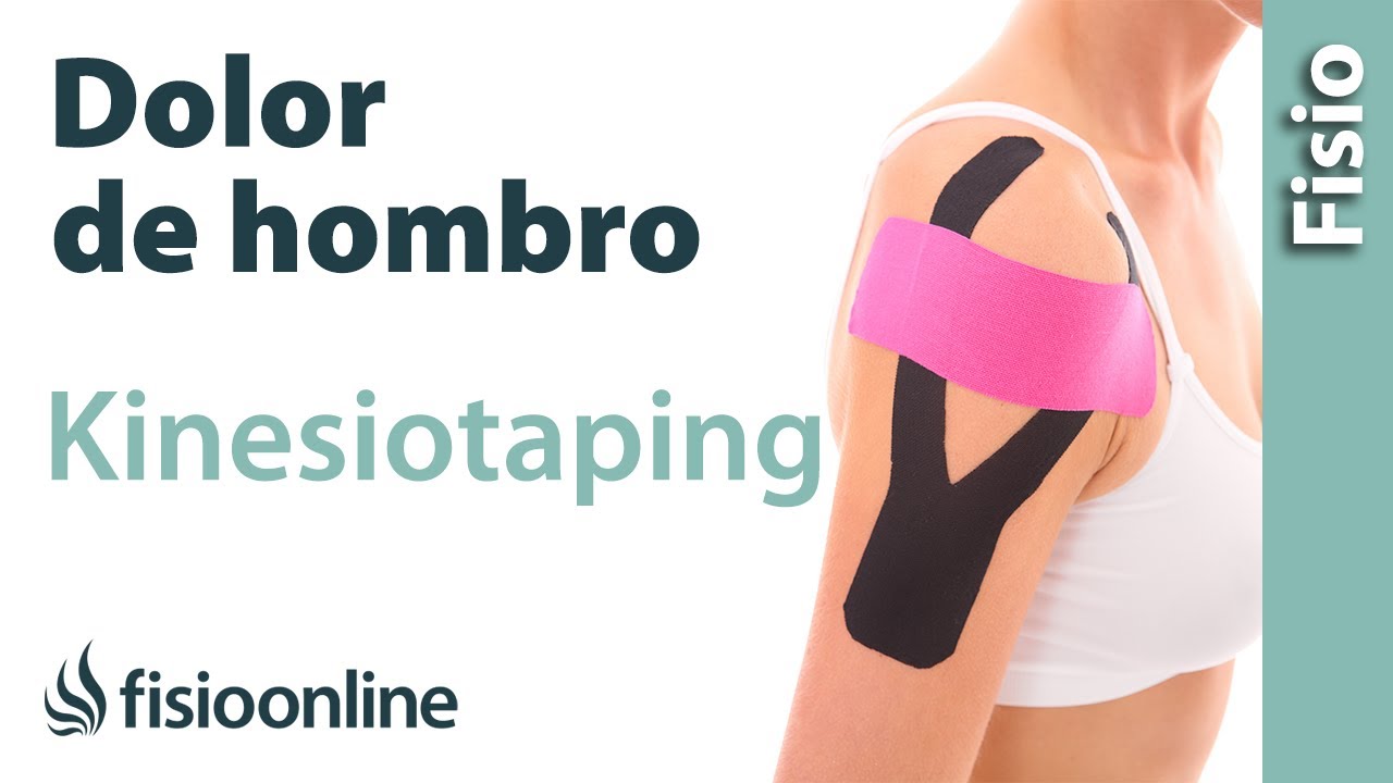 Kinesiotaping o vendaje neuromuscular para el dolor de hombro.