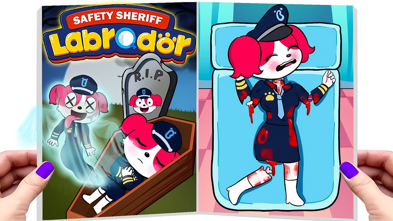 [ Paper DIY ]❤️Making Quiet Book Sheriff Labrador/ Police Labrador Papillon Please Wake Up/Sad Story