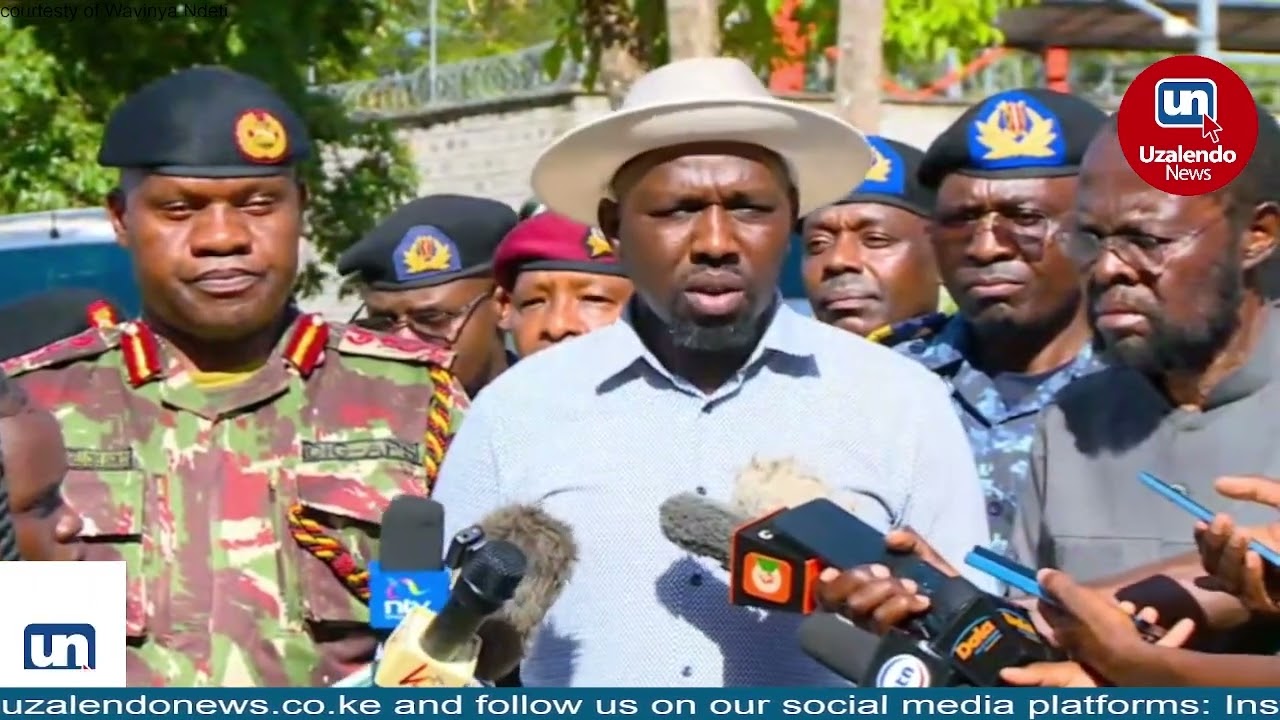 LIVE: CS Kipchumba Murkomen Press Brief on Visit to KCGS Inland Squadron Headquarters, Kisumu