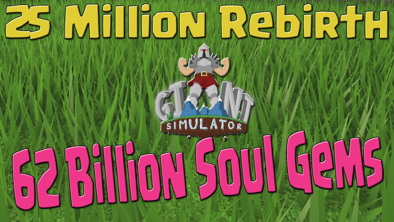 ROBLOX - Giant Simulator: Level 25 Million Rebirth (800k Quest Points to spend)