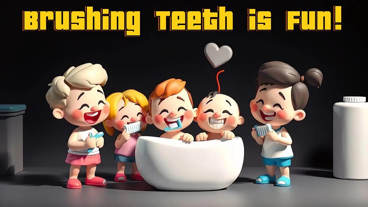 🦷🎶 Brushing Teeth is Fun! - Happy Daily Routine Song for Kids 🌈💛