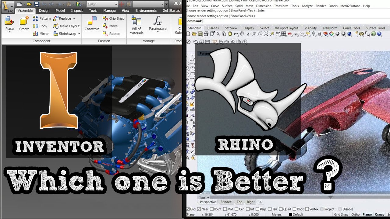 Rhino против Inventor, что лучше?