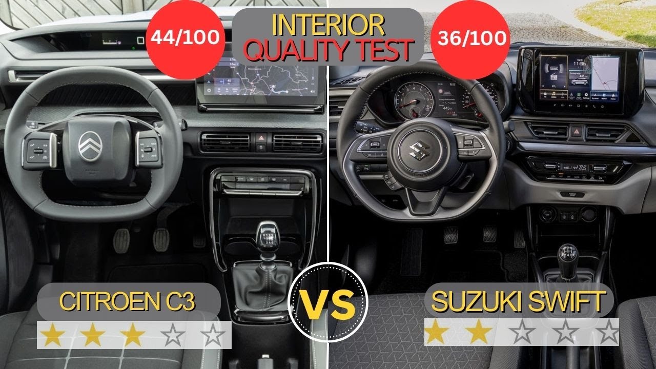 Citroen C3 Vs Suzuki Swift (2025) | The ONLY video showing all differences - VFM Battle!