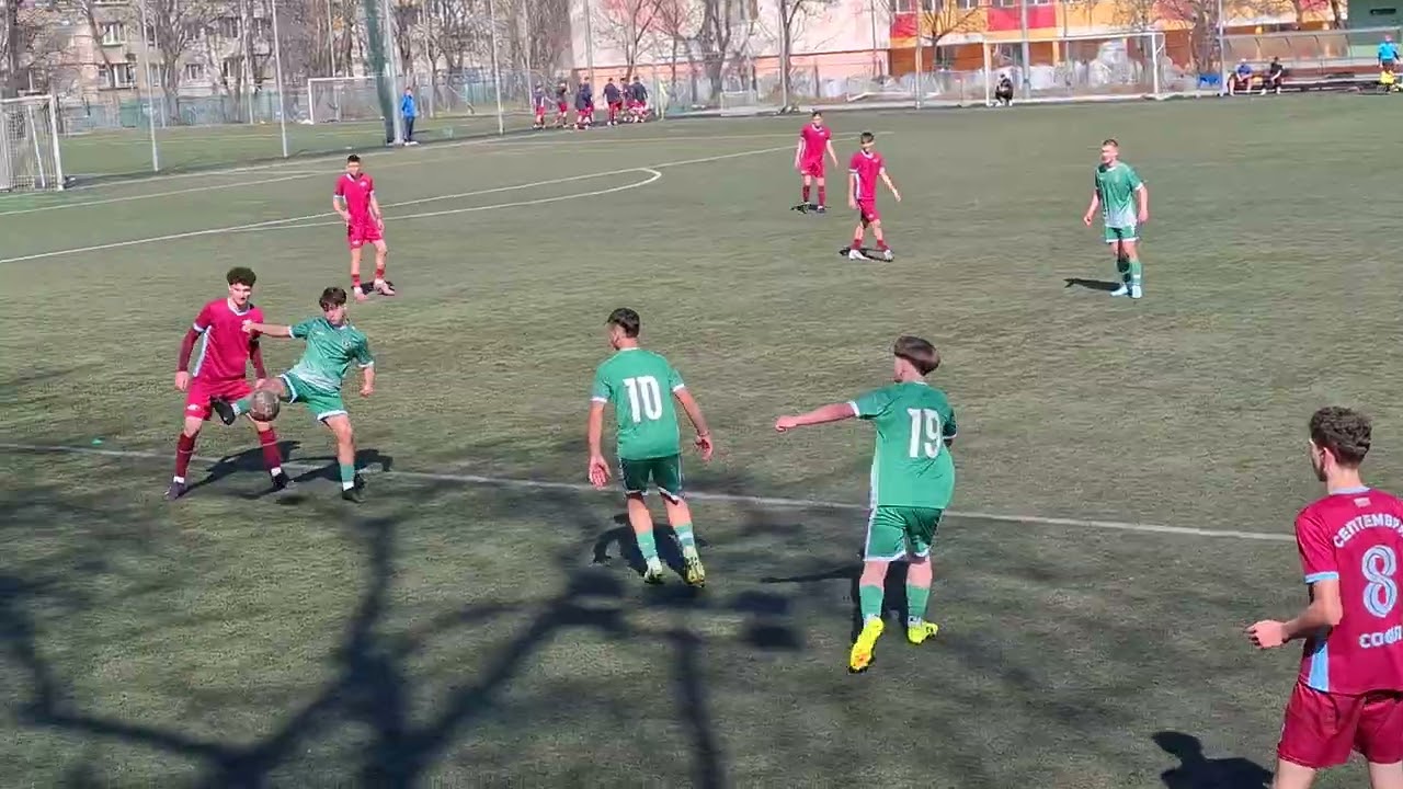 Септември София 1:2 Лудогорец Разград. Елитна U16 група, набор 2010. 2-ро полувреме.
