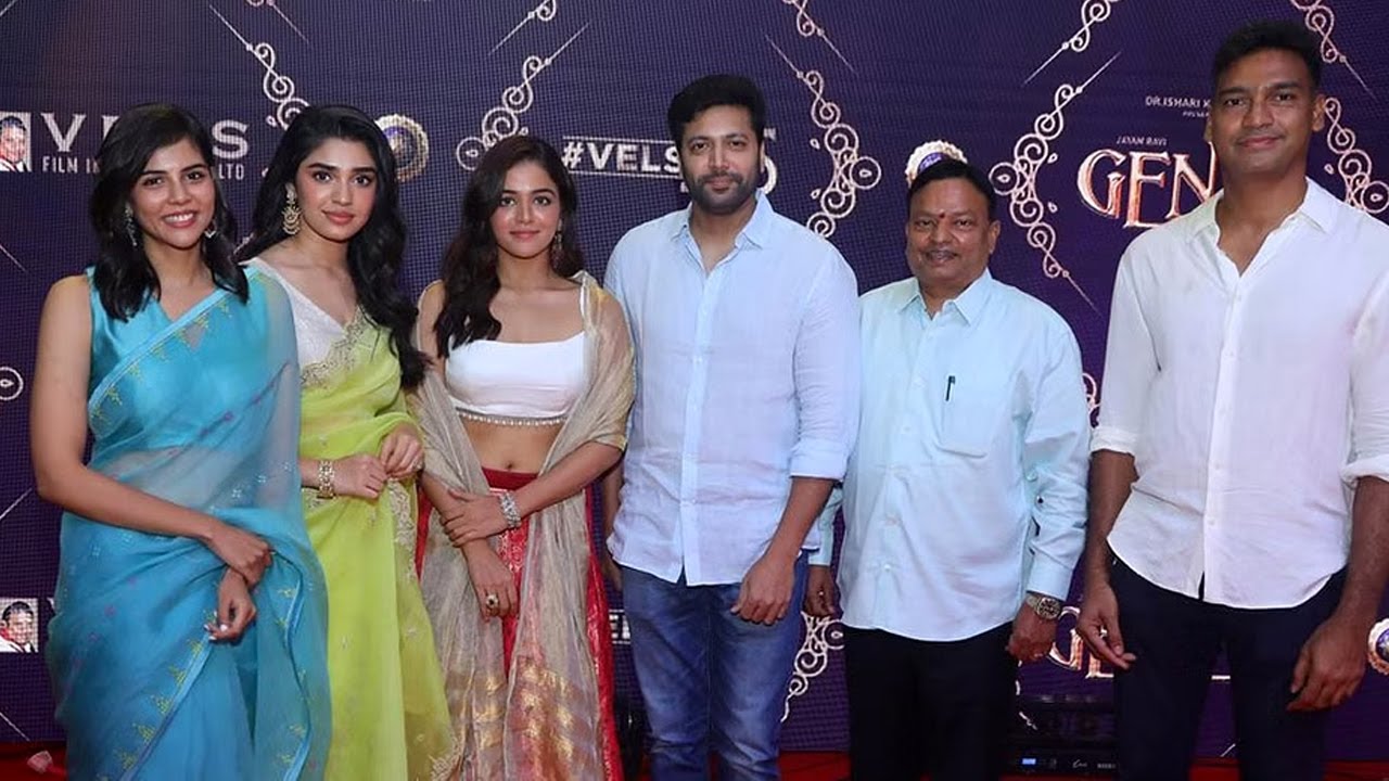 Jayam Ravi's Genie Movie Pooja Ceremony | Krithi Shetty | Kalyani Priyadarshan | Manastars