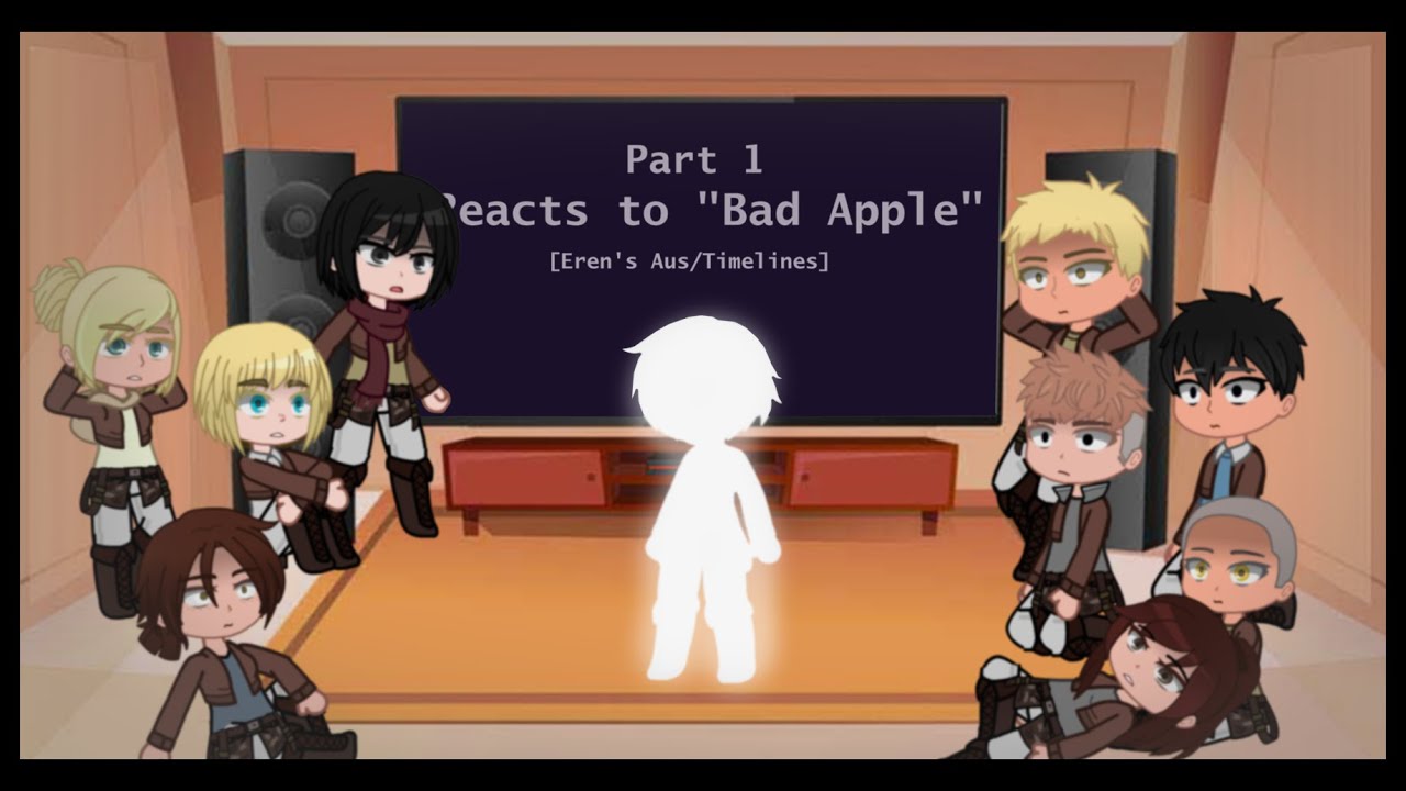AOT reacts to Bad apple [Eren AU's] (Part 1)
