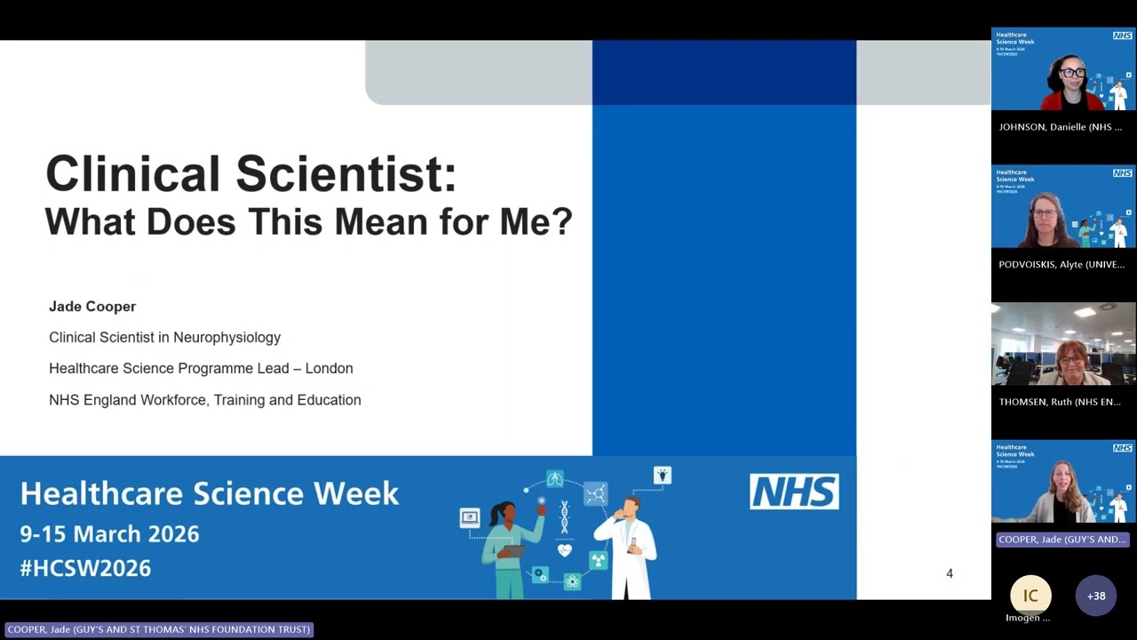 Webinar Professional Registration & Equivalence in Healthcare Science