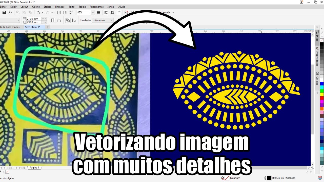 Como vetorizar uma imagem com muitos detalhes no CorelDRAW