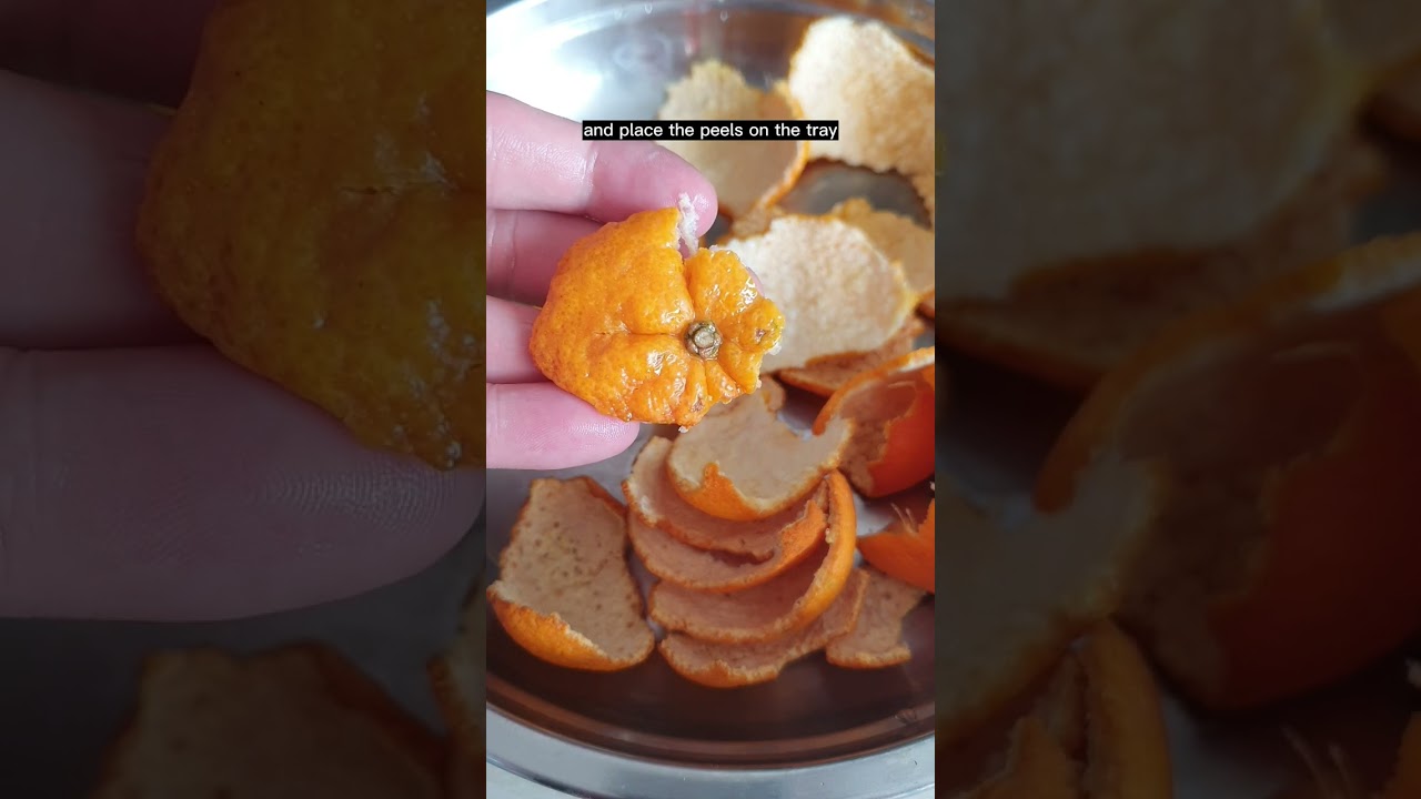 Don't throw out Mandarin orange peels, air dry them