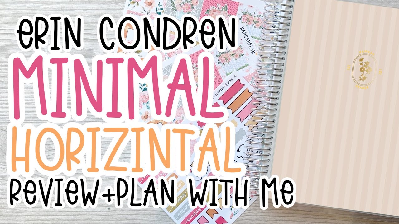 Minimal Horizontal Review + Functional PLAN WITH ME | Goal Setting Lifeplanner Add-on | Erin Condren