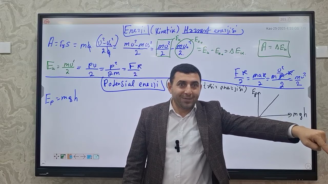 Enerji, Kinetik enerji, Potensial enerji,  Tam enerji