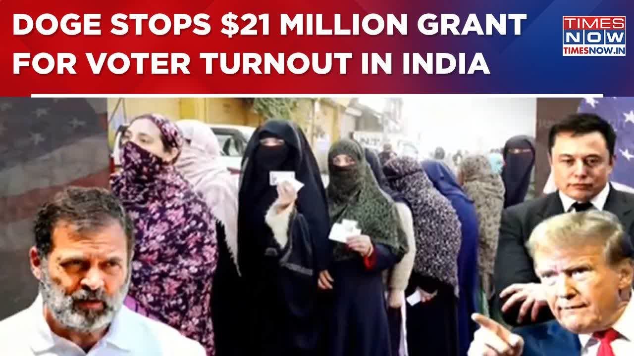 DOGE Stops $21 Million Grant For Voter Turnout In India; 'Democracy Dead' Lobby Mum? | WATCH