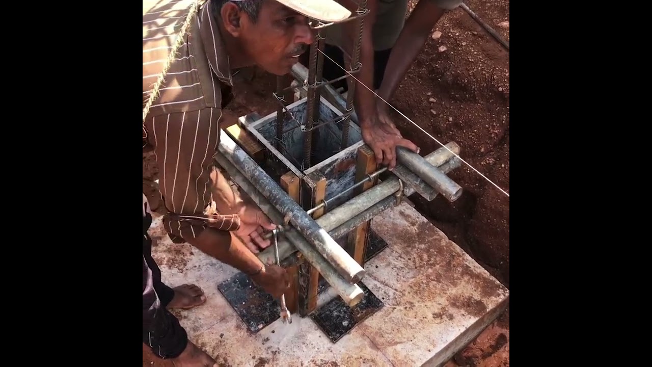 Colum form work preparation 🫵 Colum concrete work