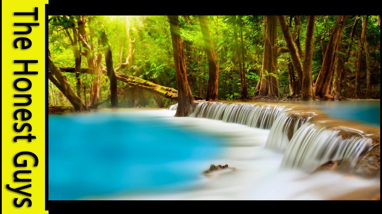 10 HOURS Relaxation Music With Waterfall Sounds for Study, Meditation, Sleep