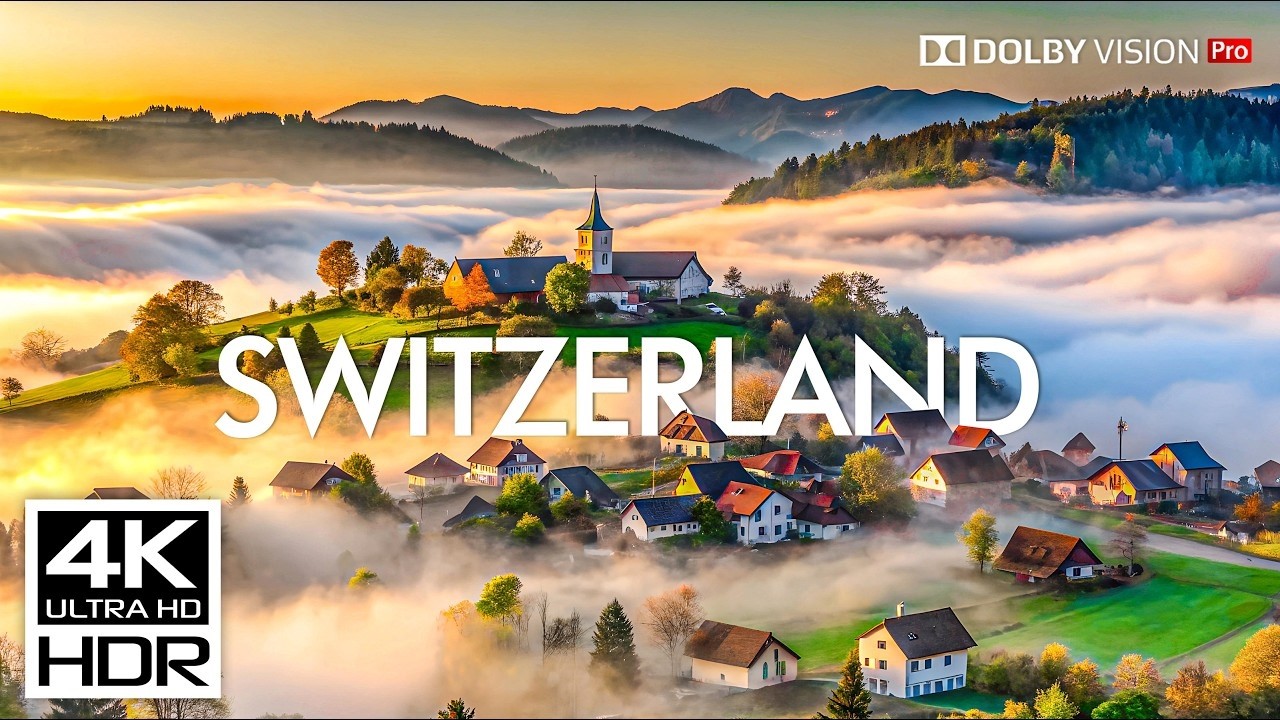 4K VIDEO  Switzerland in 4K ULTRA HD - Land of Heaven