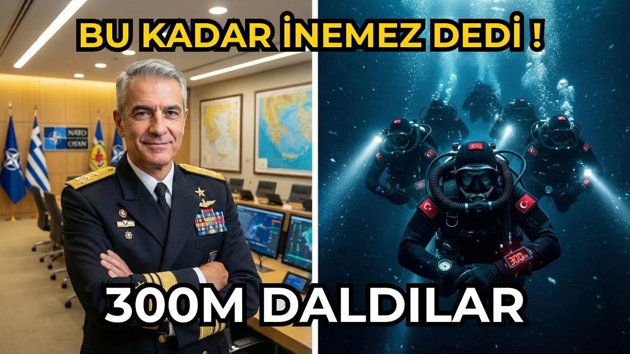 Yunan Amiral 'Türk Dalgıç Bu Derinliğe İnemez' Dedi! 😮 6 SAT Komandosu 300 Metre Altında Bulundu 🌊🇹🇷