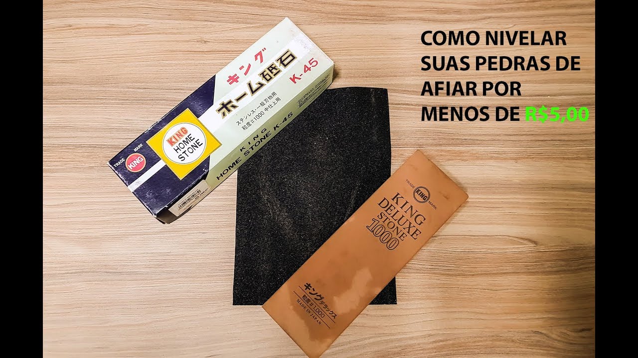 Como NIVELAR suas pedras de afiar gastando menos de R$5,00!