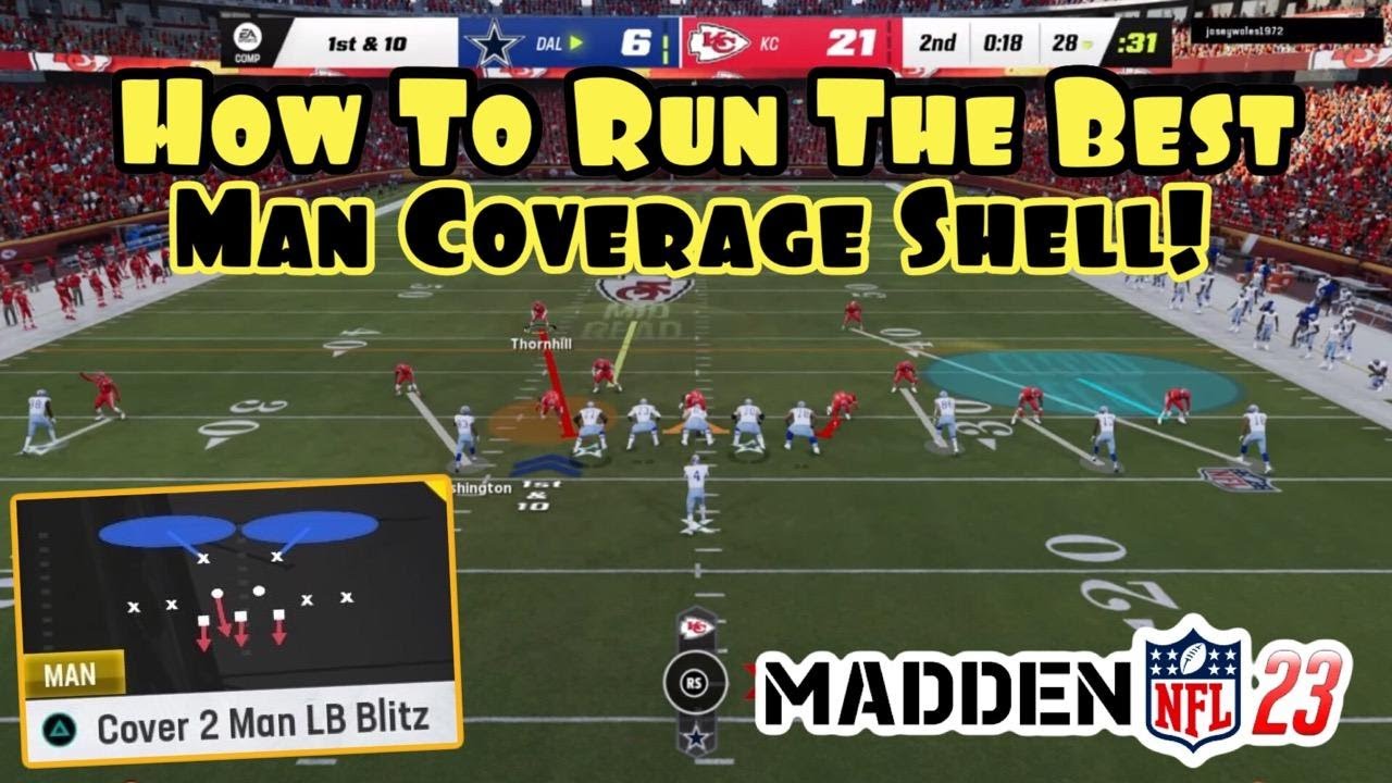 How To Run The BEST Man Coverage Shell In Madden 23!