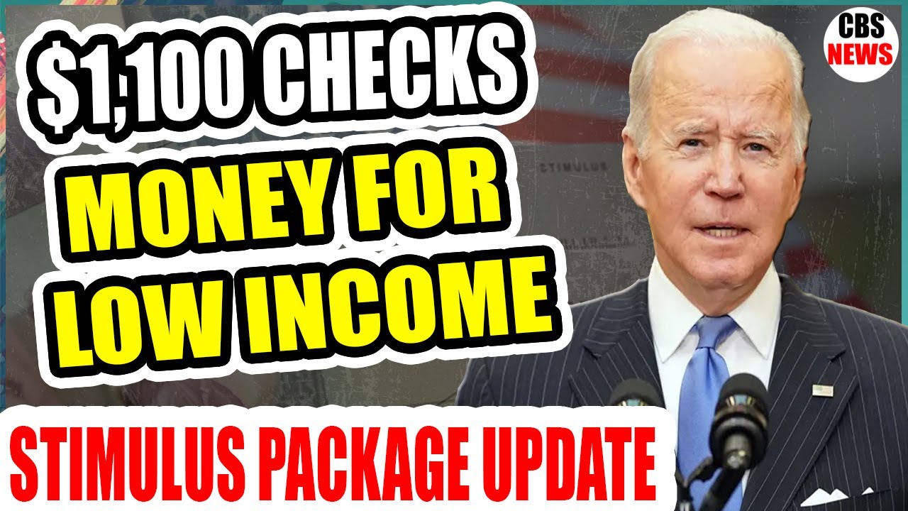 🔴 $1,100 CHECKS ! MONEY FOR LOW INCOME ! STIMULUS PACKAGE UPDATE | MAR 16
