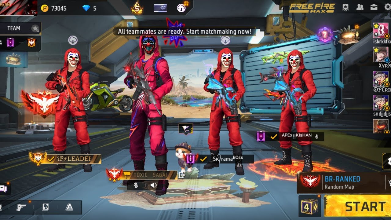 FREE FIRE LIVE TOXIC SAGAR  ☺️👍