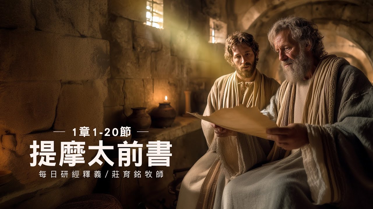 251222 提摩太前書 1章 1~20節 培育信仰上的真兒子 (附小組討論題庫於留言區)
