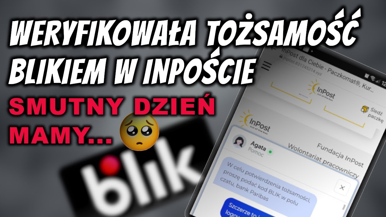 DRAMAT PEWNEJ MAMY - WERYFIKOWAŁA TOŻSAMOŚĆ BLIK'iem W INPOST - OSZUSTWO FB OLX  - LINK DO PŁATNOŚCI
