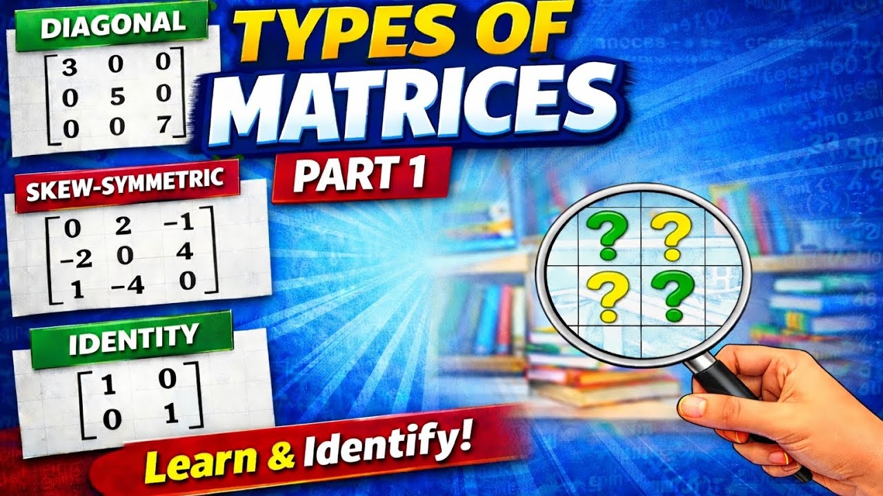 Do you know how many types of matrices exist? 🤔 Let’s start with Part 1!