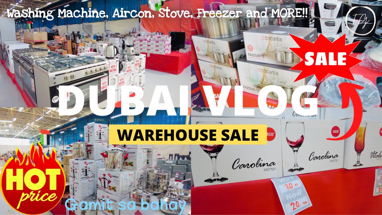 Shopping at Dubai WAREHOUSE SALE!!  (Tableware,Kitchenware,Household Appliances) | 4K (Walking Tour)