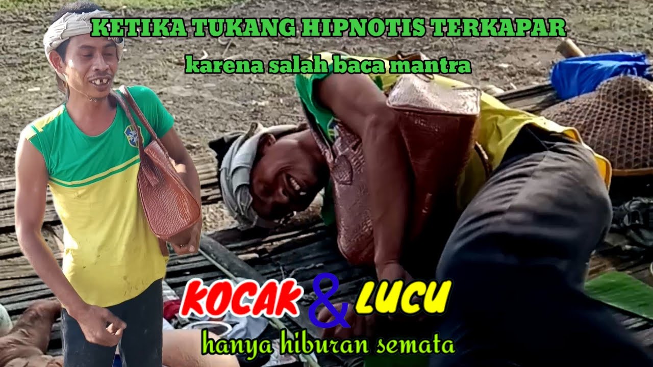 HIBURAN. Ketika Tukang Hipnotis Salah Baca Mantra. Malah diri nya sendiri yg terhipnotis