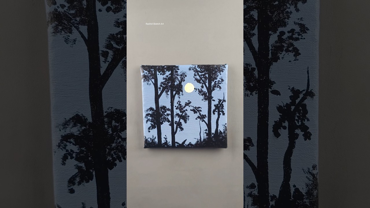 I made the canvas board and did the painting 