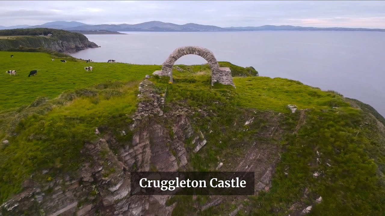 Flying through Cruggleton Castle