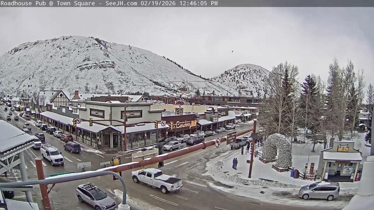 SeeJH.ai: Timelapse at Jackson Hole Cache Street - February 19, 2026