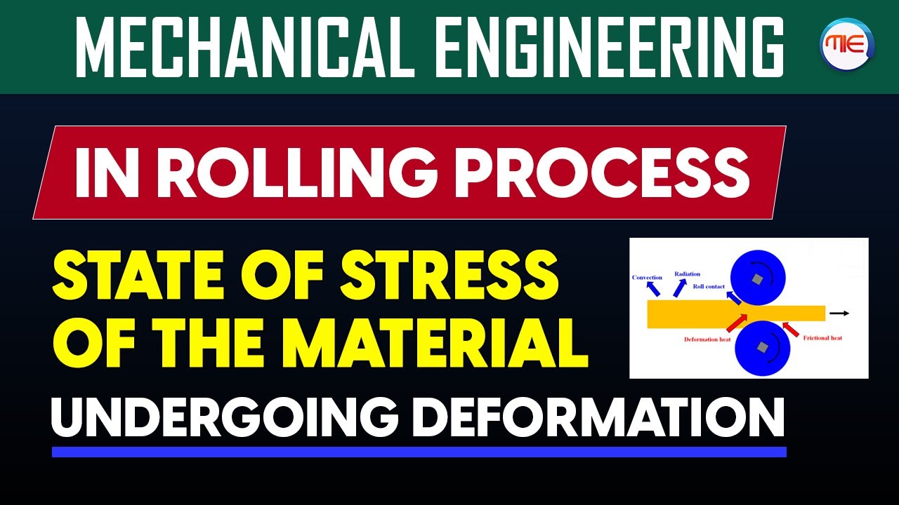 Mechanical Engineering | In Rolling Process State of Stress of the Material Undergoing Deformation?