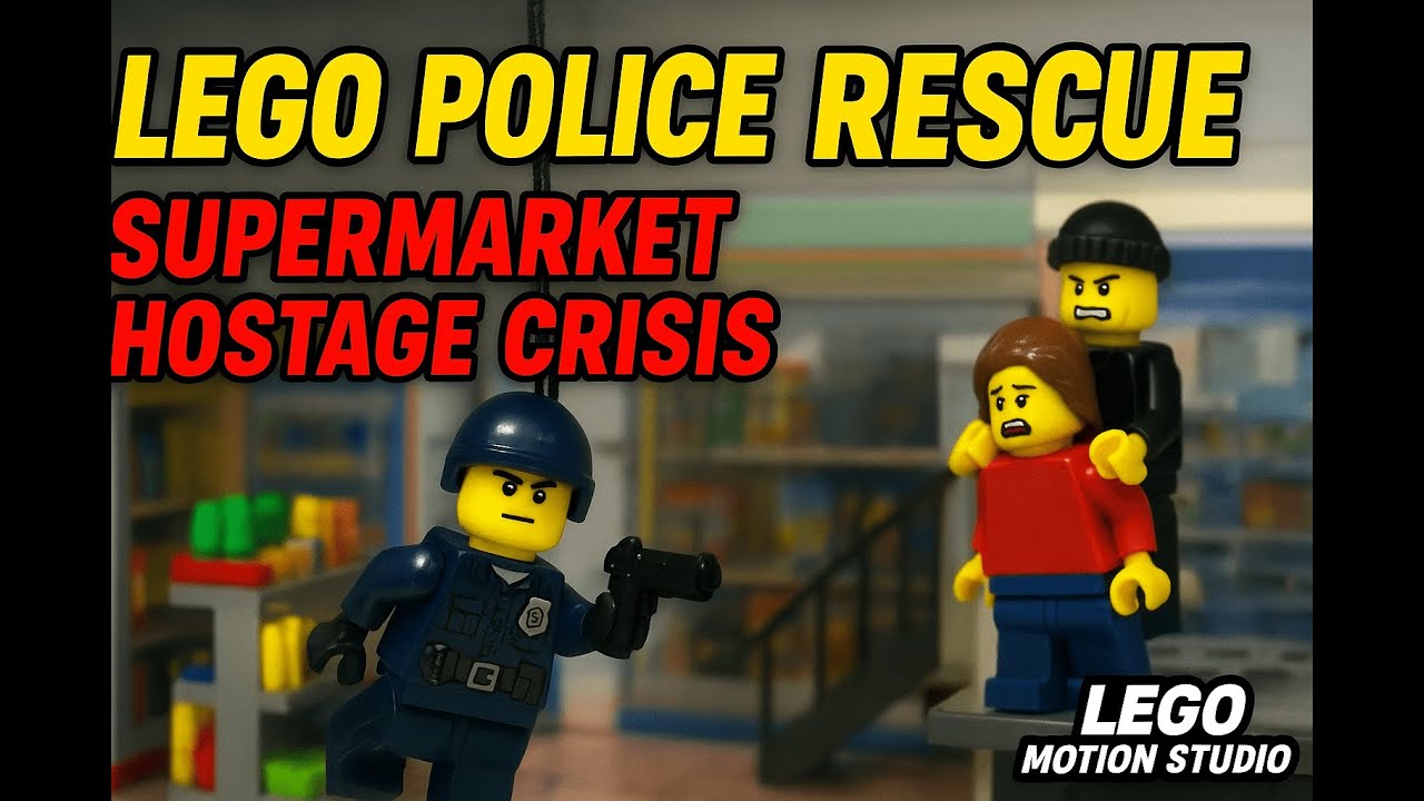 LEGO POLICE RESCUE: Supermarket Hostage Crisis – Epic LEGO Action | LEGO Motion Studio