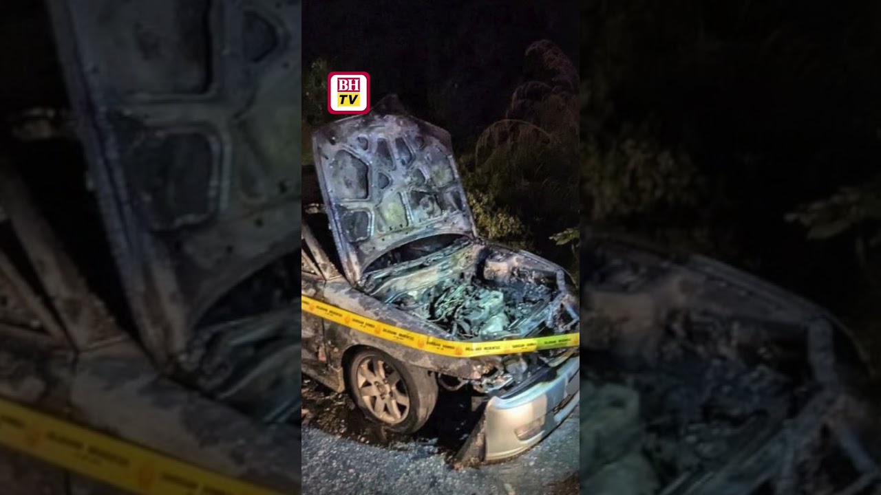 5 sekeluarga balik kampung cemas kereta terbakar