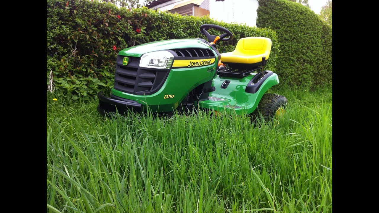 First time mowing with my new John Deere D110