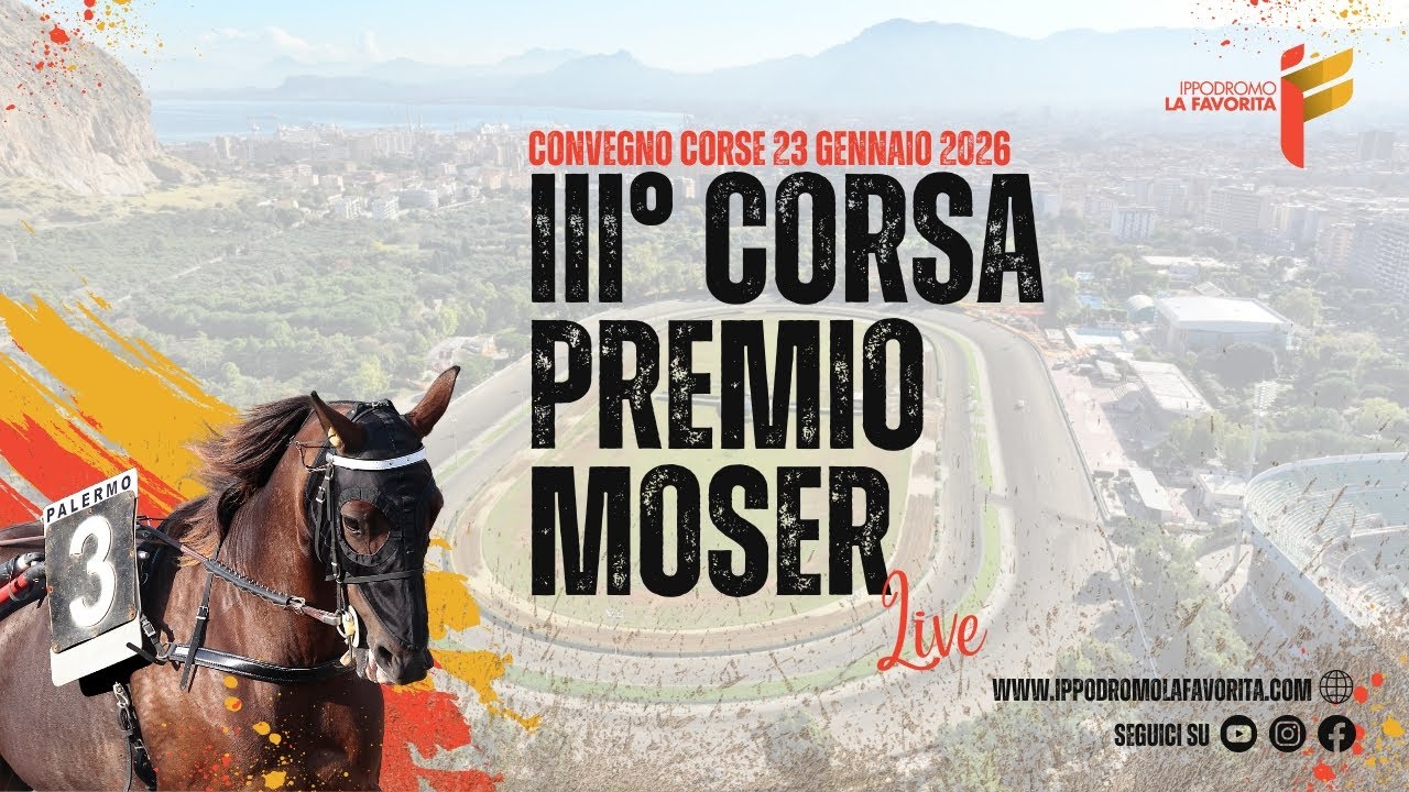 Live III° Corsa del 23 Gennaio 2026 - 4 anni - Metri 2000